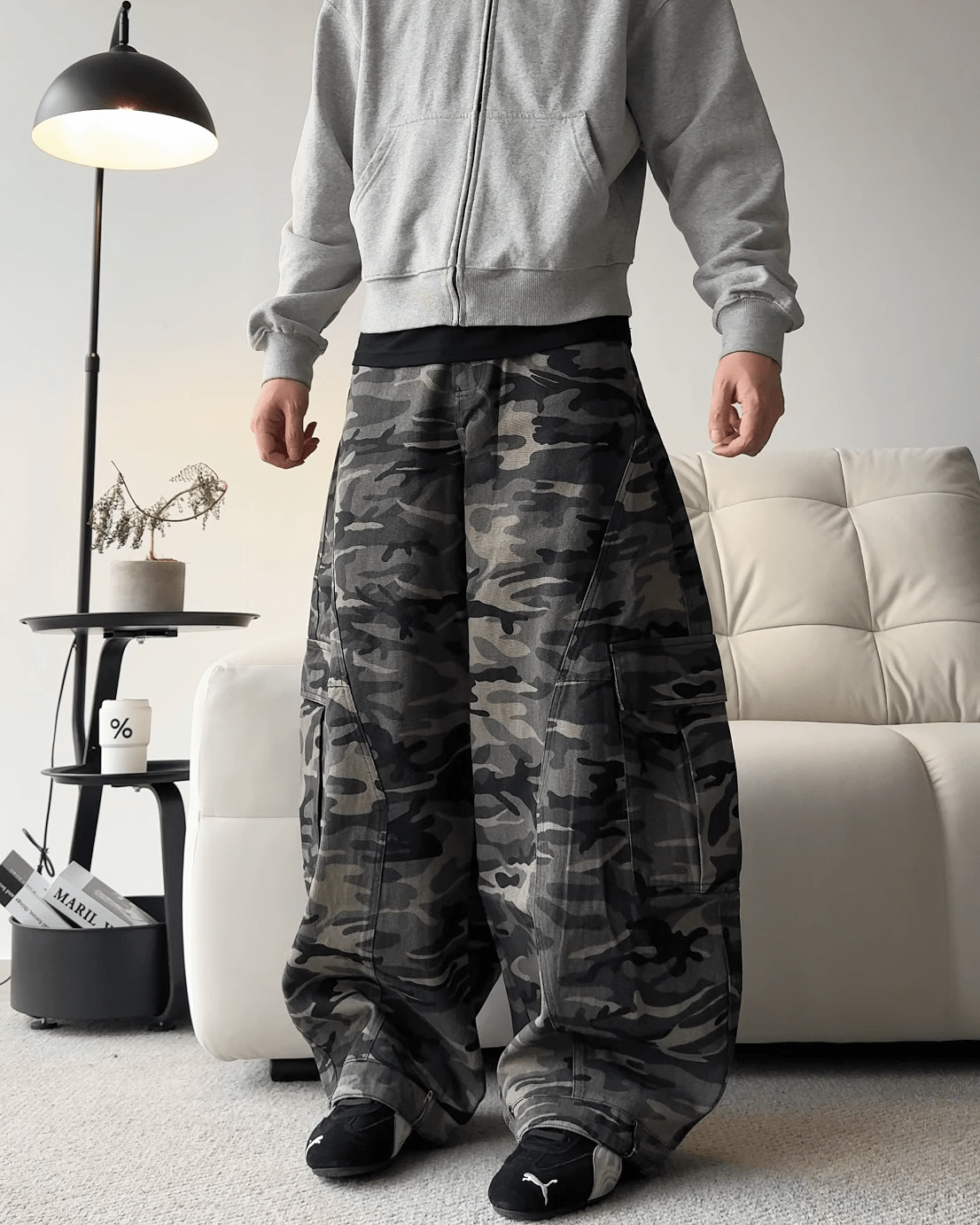 Camouflage Cargo Baggy Jeans