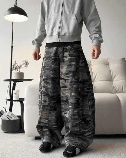 Camouflage Cargo Baggy Jeans