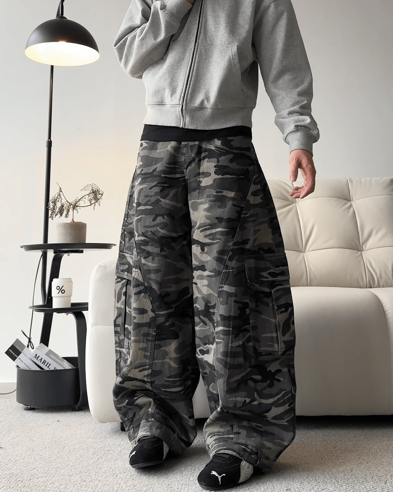 Camouflage Cargo Baggy Jeans