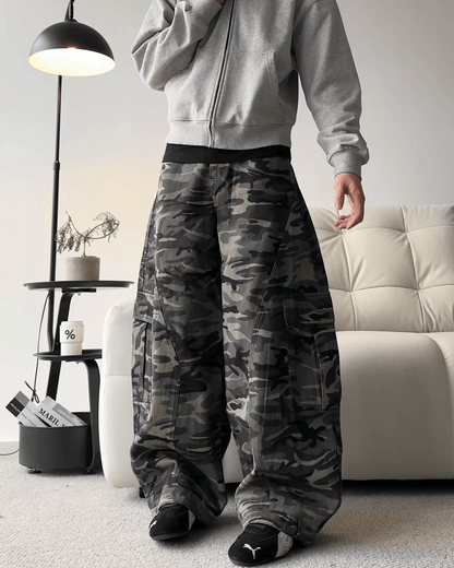 Camouflage Cargo Baggy Jeans