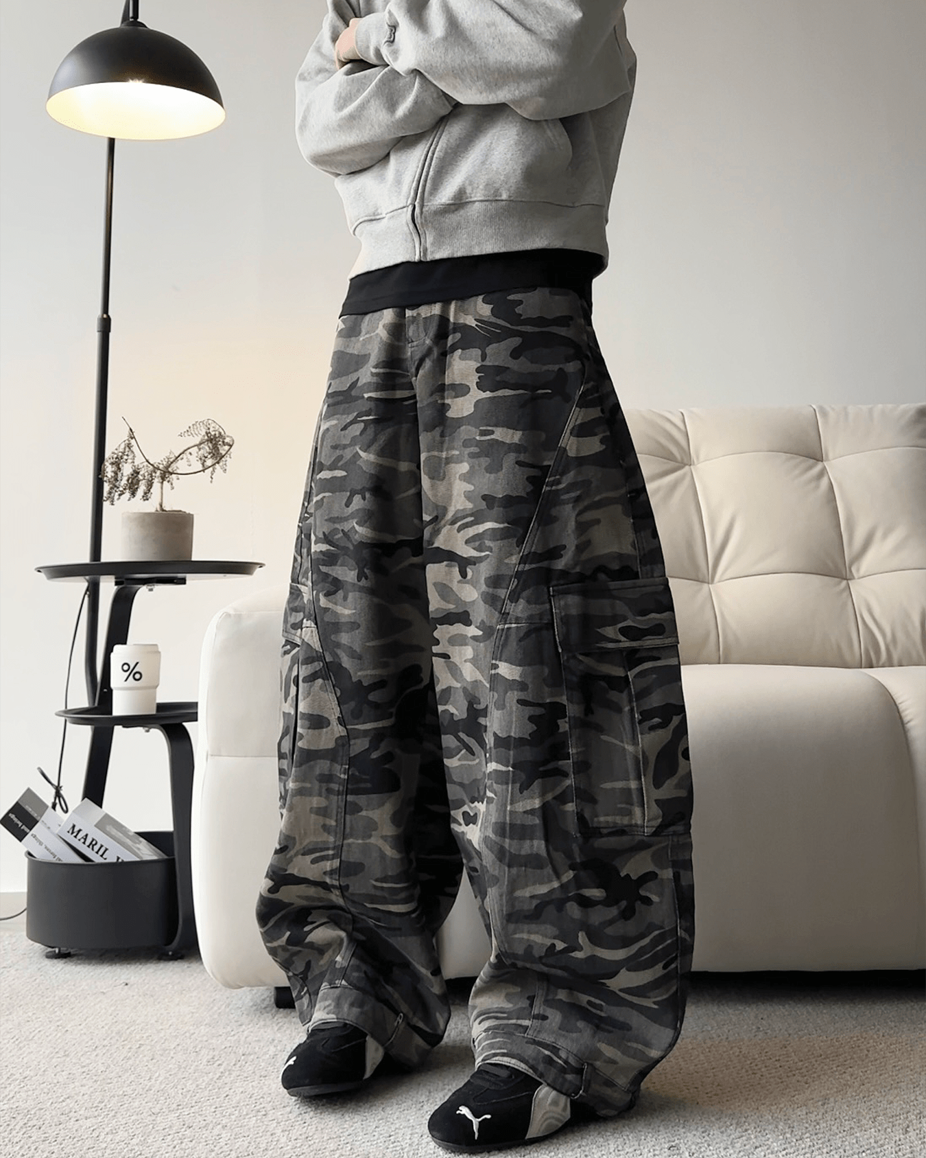 Camouflage Cargo Baggy Jeans