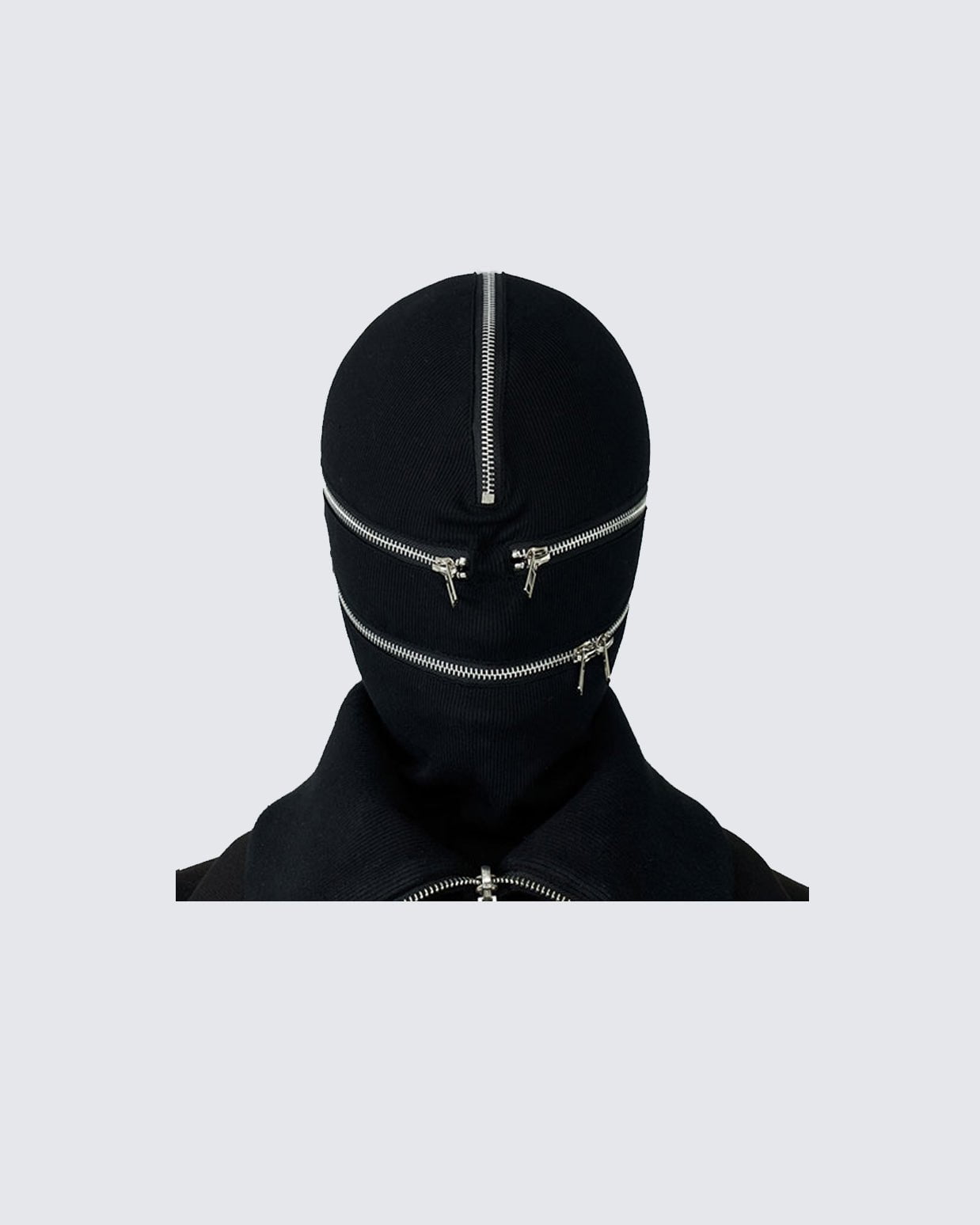 Zipper Knit Mask Cover