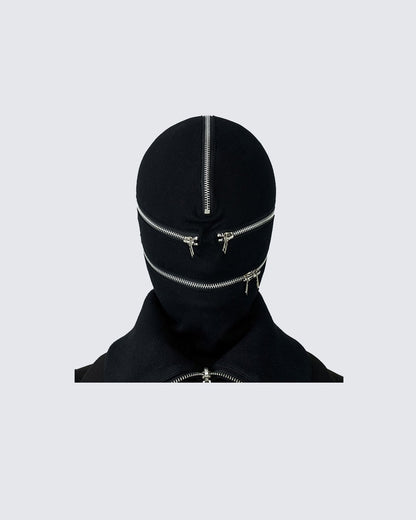 Zipper Knit Mask Cover