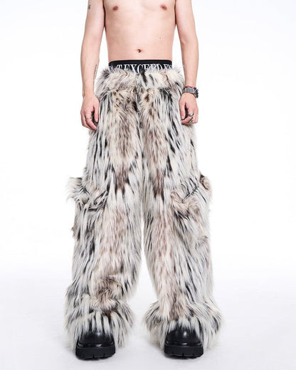 Faux Fur Statement Pants