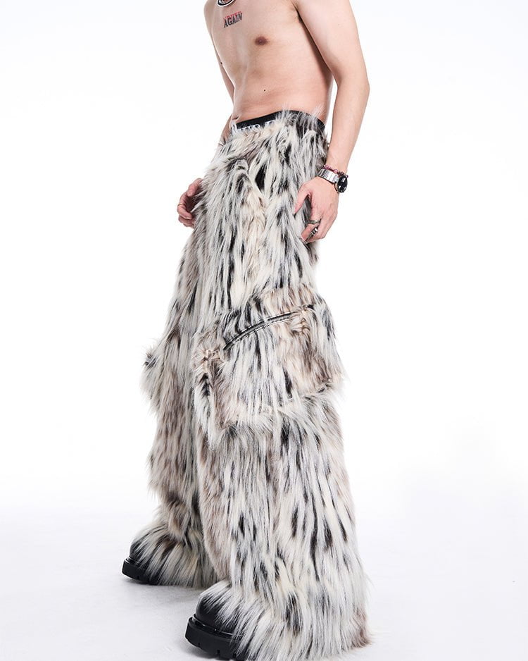 Faux Fur Statement Pants