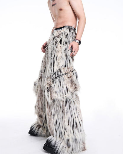 Faux Fur Statement Pants