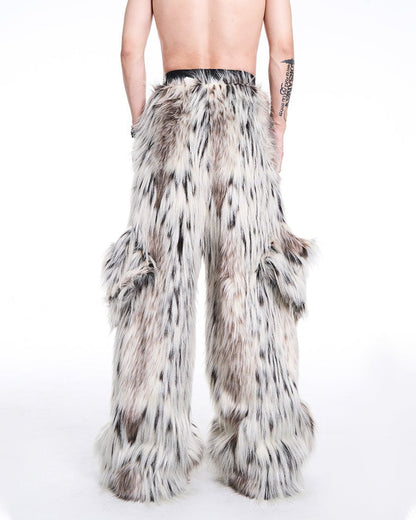 Faux Fur Statement Pants