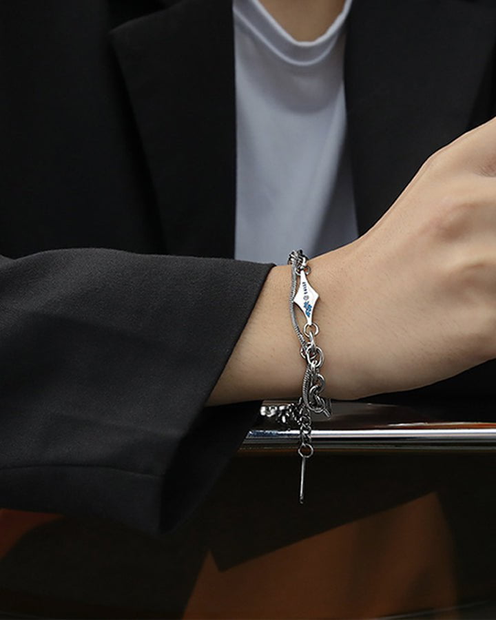 KIIKIO Titanium Steel Lava Wrap Bracelet with Unique Design