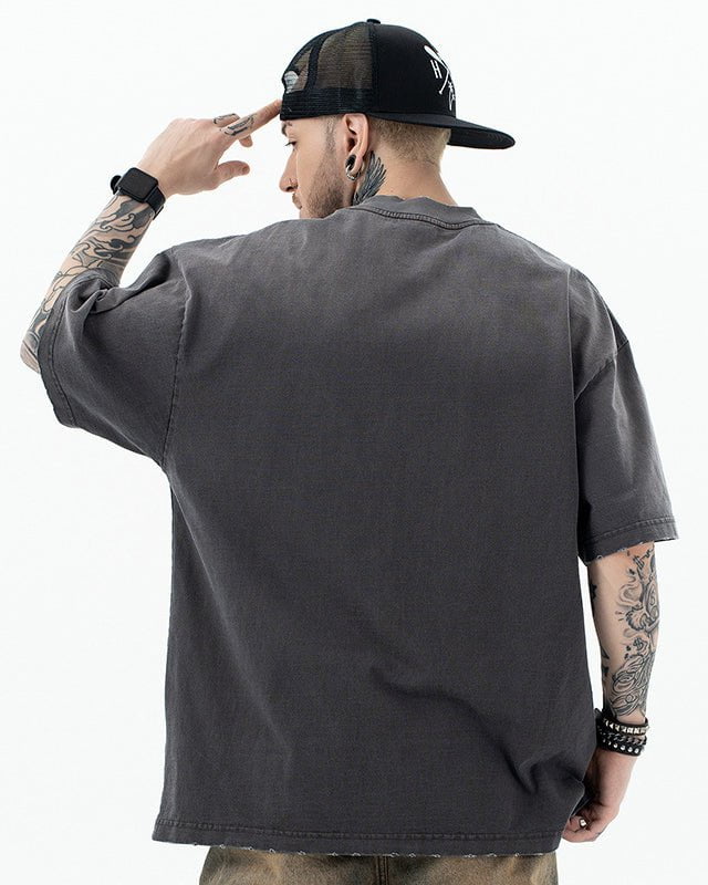 Distressed Gradient Vintage Short Sleeve T-shirt