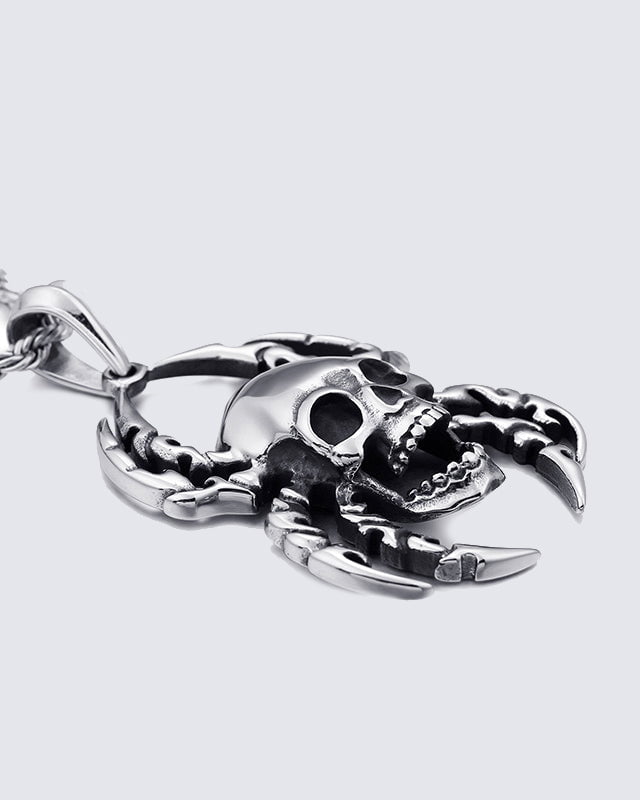 Spider Skull Necklace