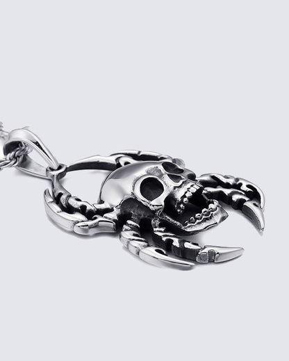 Spider Skull Necklace