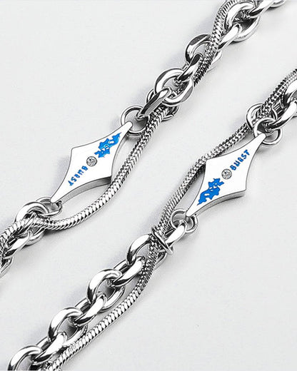 KIIKIO Titanium Steel Lava Wrap Bracelet with Unique Design