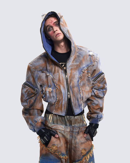 Wasteland Hooded Mud-Dye Jacket