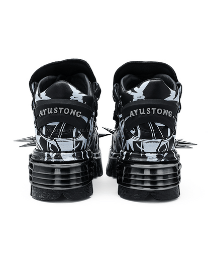 Cyberpunk Spike Armor Sneakers