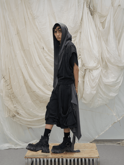 Detachable Flap Utility Sweatpants