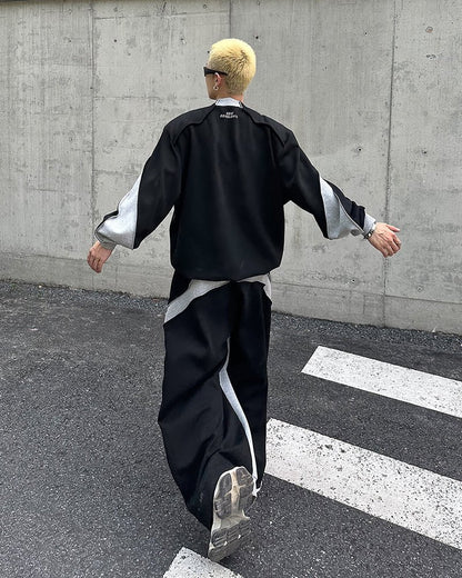 Colorblock Deconstructed Air Layer Sweatpants