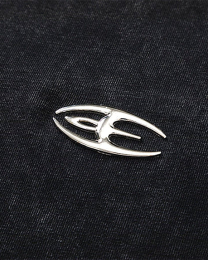 Split Raw Edge Short Sleeve T-Shirt