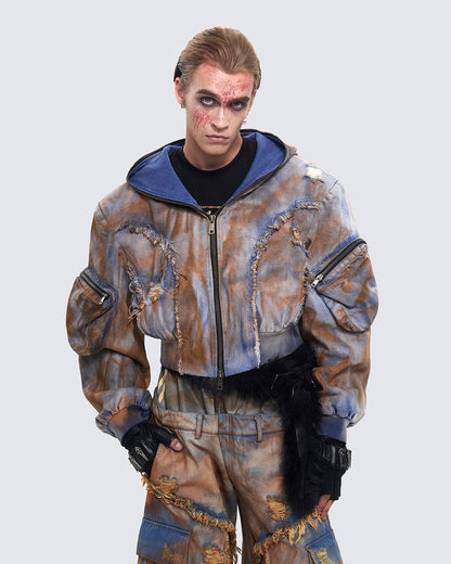 Wasteland Hooded Mud-Dye Jacket