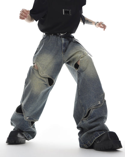 KIIKIO Street Fashion Denim Pants