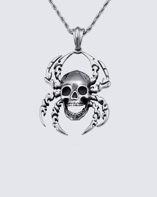 Spider Skull Necklace