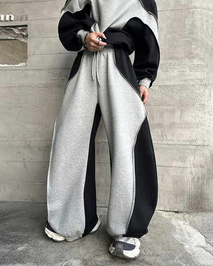 Colorblock Deconstructed Air Layer Sweatpants