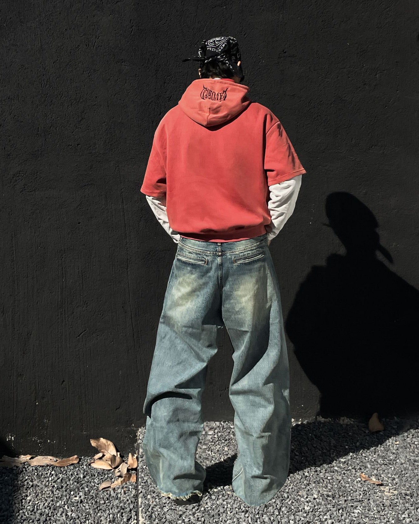 Layered Jersey Hoodie