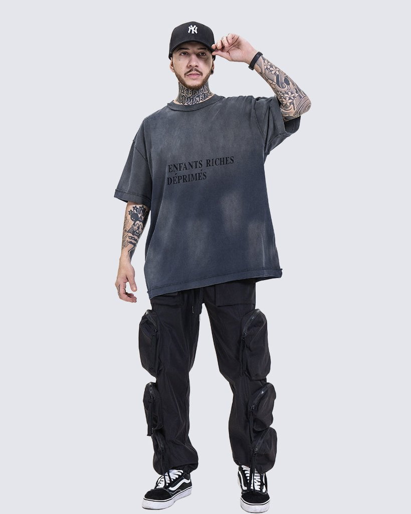 Distressed Gradient Vintage Short Sleeve T-shirt