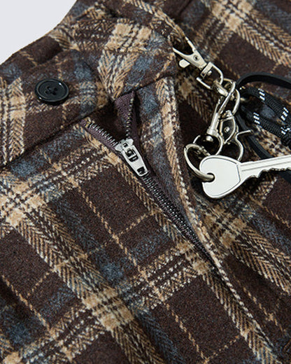 American Vintage Multi-Pocket Checkered Cargo Pants