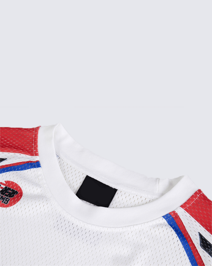 Racing Graphic Long Sleeve Mesh Jersey