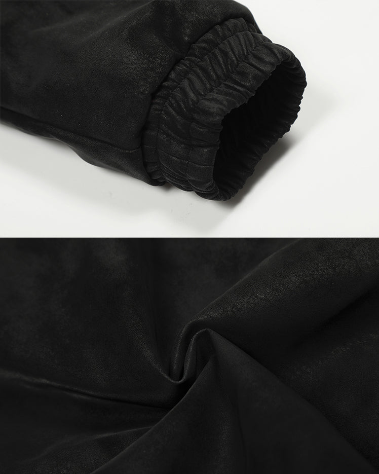 American Retro Fur-Collar Fleece-Lined Cotton Jacket