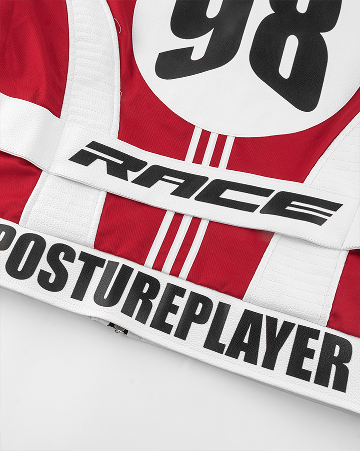 KIIKIO Racing Style Graphic Oversized Jacket