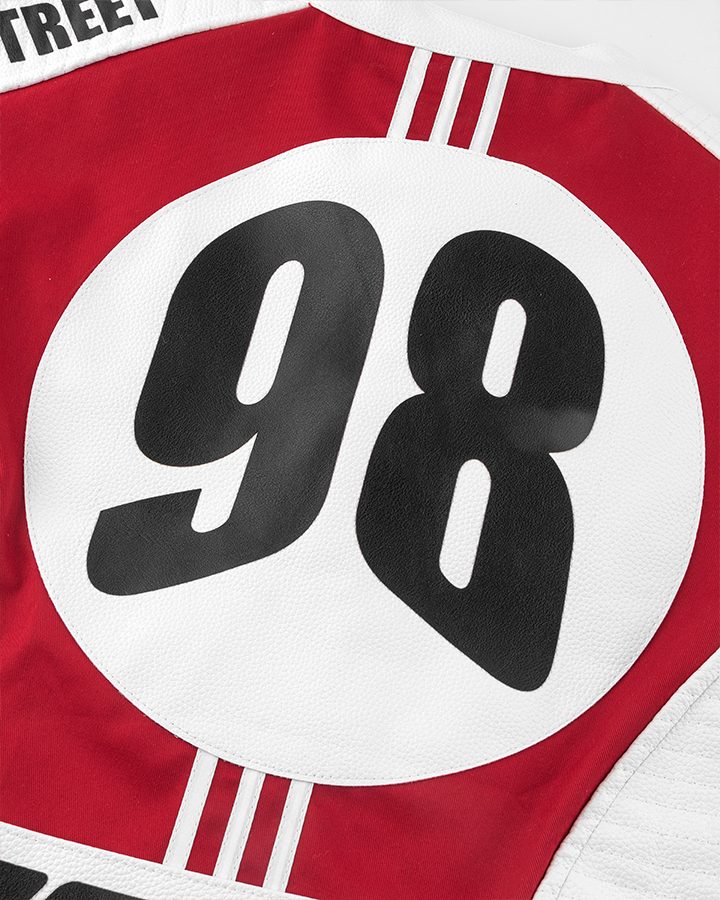 KIIKIO Racing Style Graphic Oversized Jacket