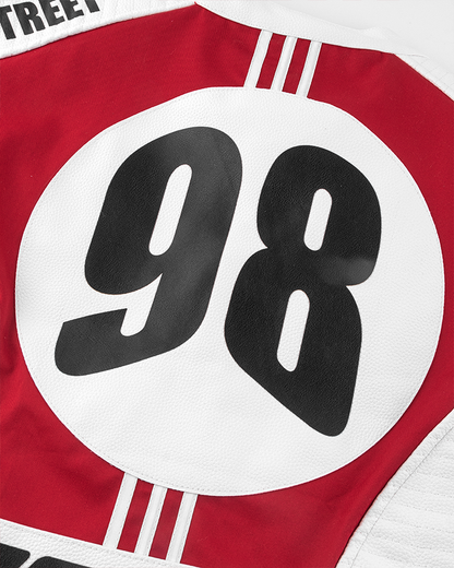 KIIKIO Racing Style Graphic Oversized Jacket