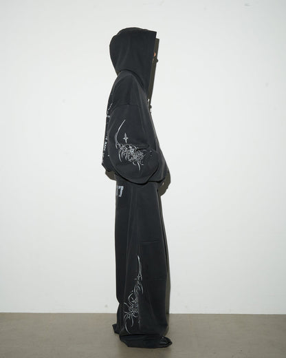 Graphic Wide-Leg Street Pants