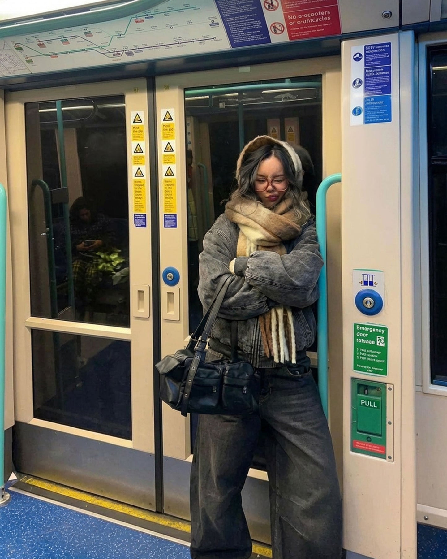 Cropped-Boxy Hoodie in Stone-Washed Cotton