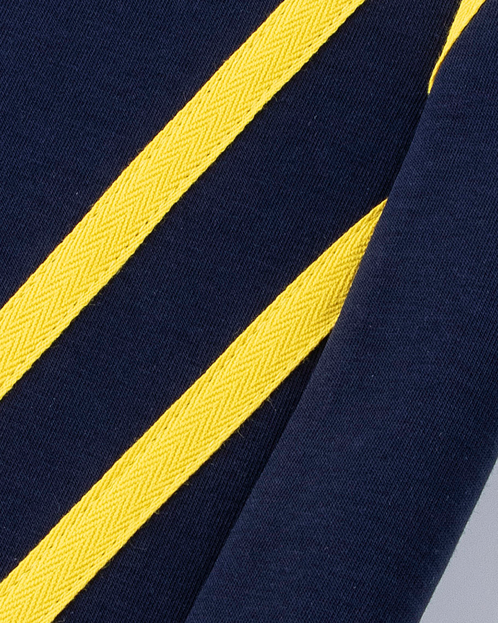 Wide-Leg Contrast Stripe Track Pants