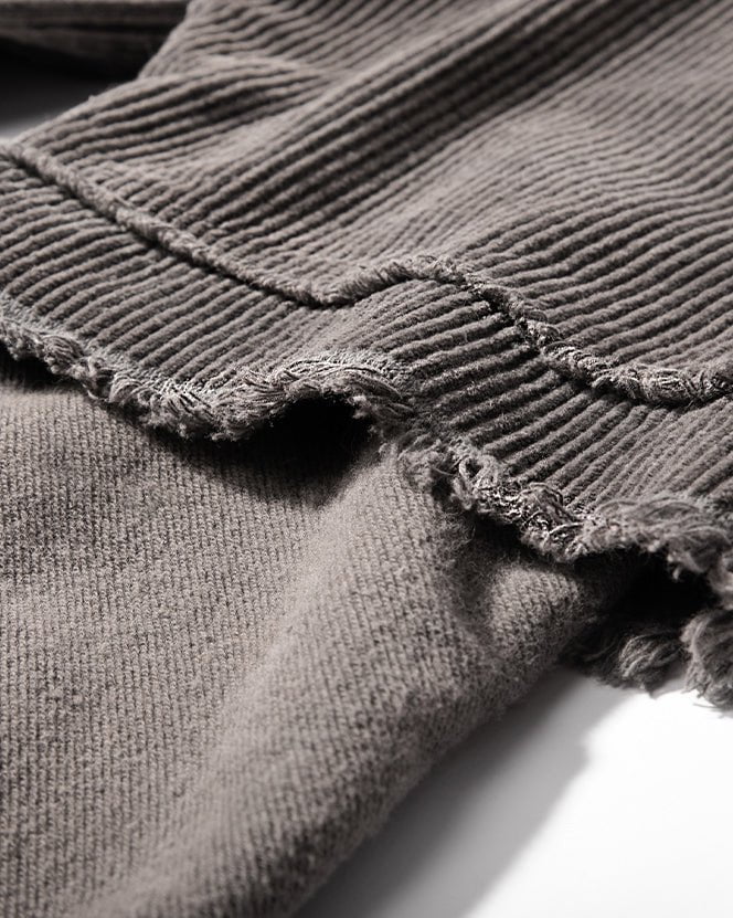 KIIKIO Patchwork Distressed Sweatshirt