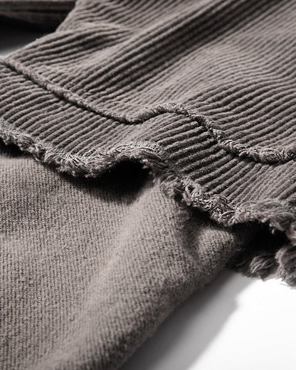 KIIKIO Patchwork Distressed Sweatshirt