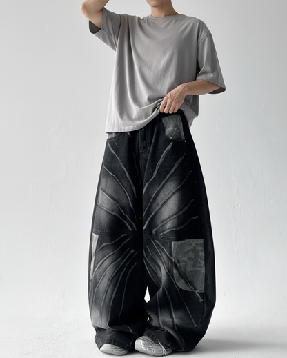 Vintage Camo Washed Blade Jeans