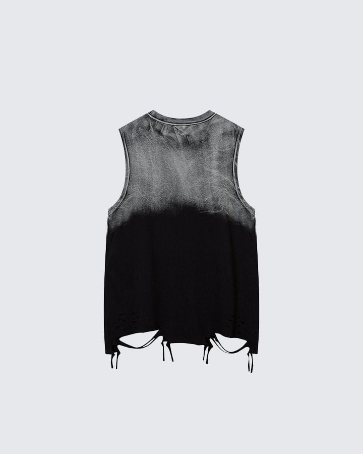 Gradient Wash Pendant Street Tank Top