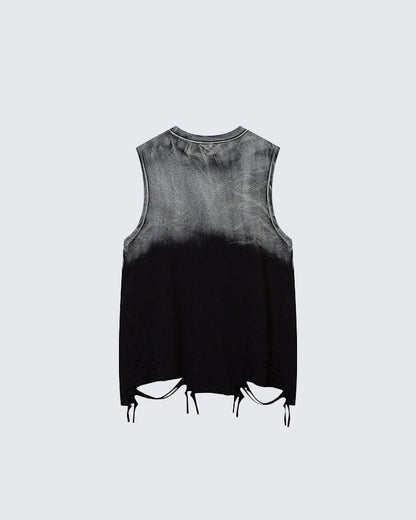 Gradient Wash Pendant Street Tank Top