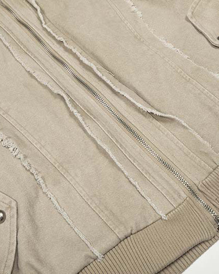 Patchwork Thick Hooded Cotton Jacket