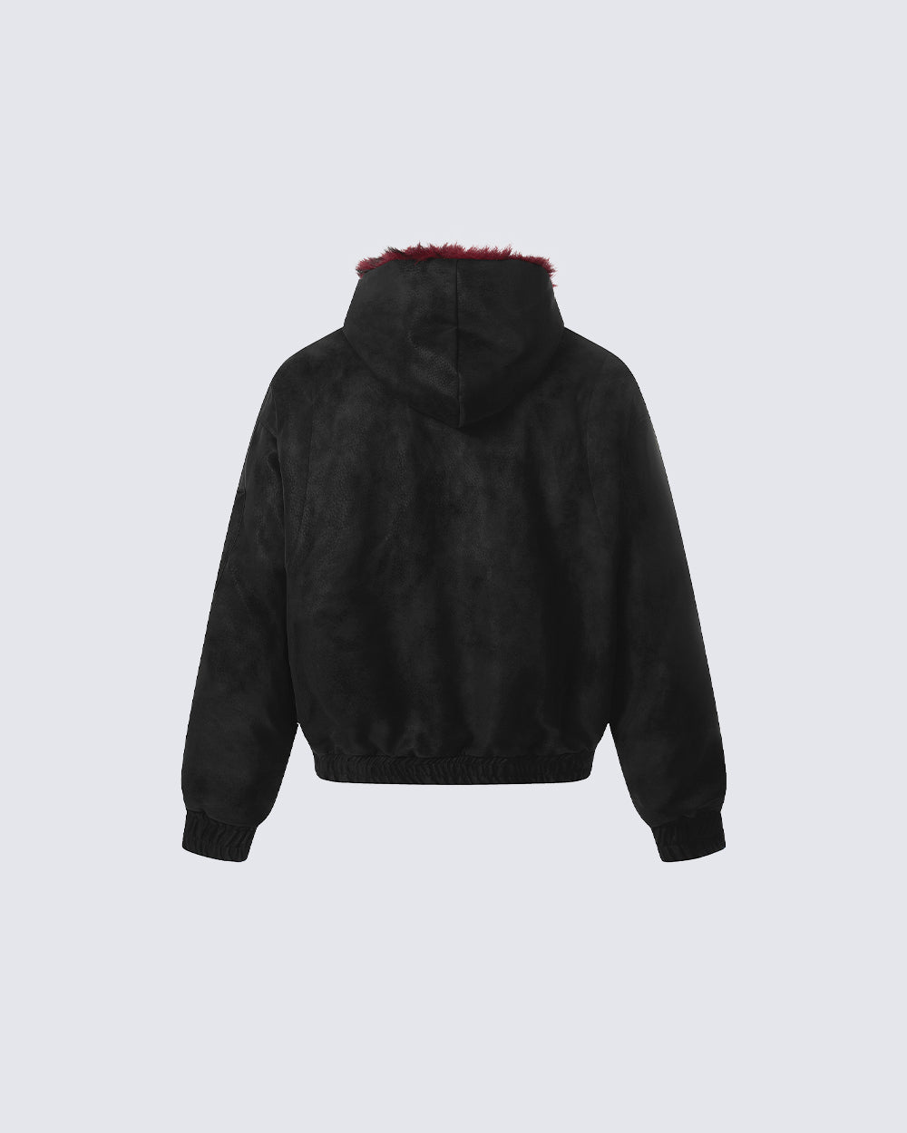 American Retro Fur-Collar Fleece-Lined Cotton Jacket