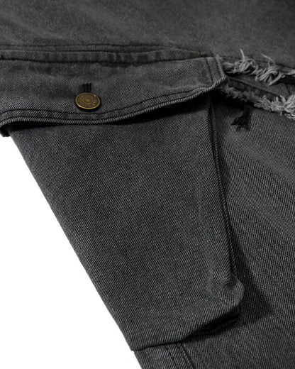 Patchwork Frayed Cargo Pants