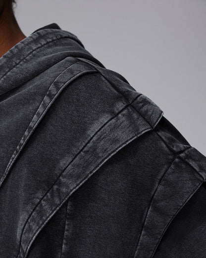 KIIKIOCLUB—Deconstructed Armor Zipper Hoodie