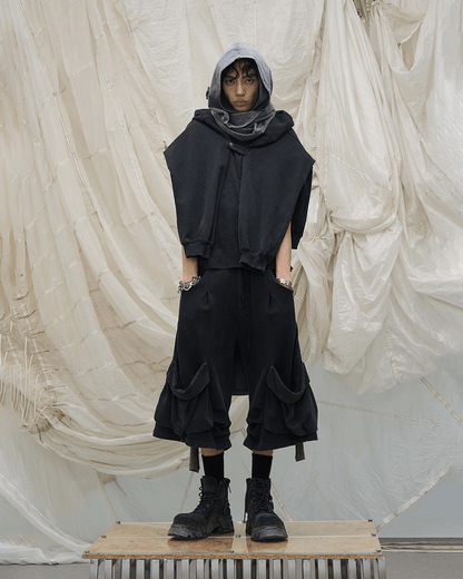 Detachable Flap Utility Sweatpants