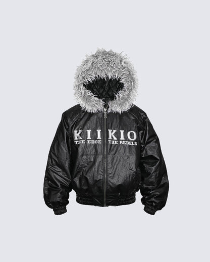 KIIKIO Gloss Embroidered Boxy Jacket