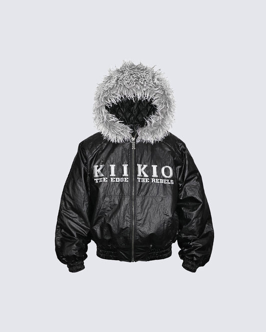 KIIKIO Gloss Embroidered Boxy Jacket