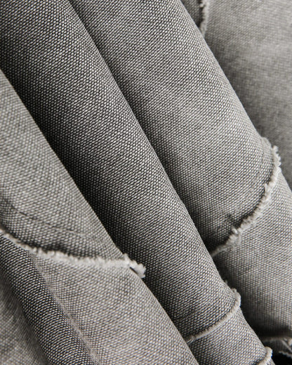 Distressed Embroidered Padded Hooded Jacket