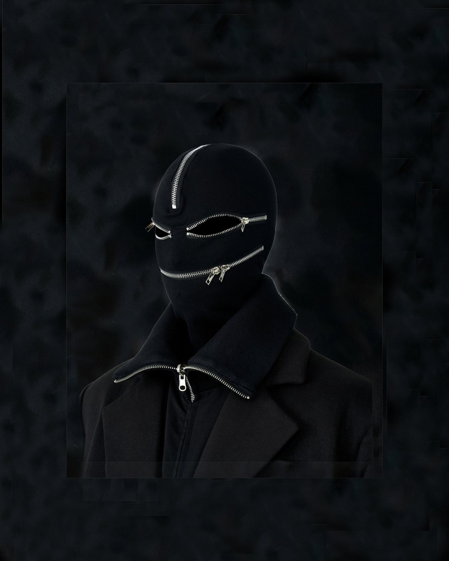 Zipper Knit Mask Cover